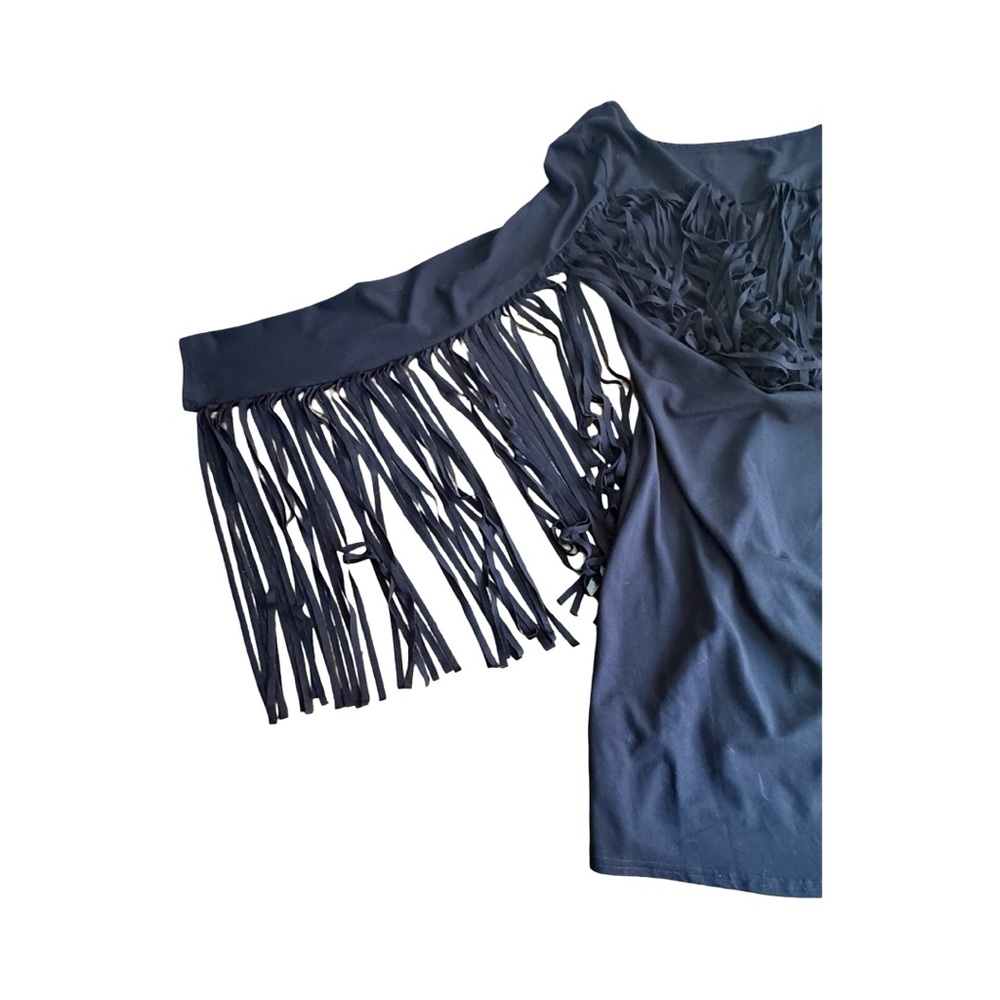 🖤 Aida Fringe Black Dress by Idlewild — Size Medium (Stretch Fit) - Picture 5 of 8